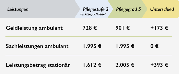 Pflegegrade ⇒ Voraussetzungen • Leistungen • Neue Pflegestufen 2020